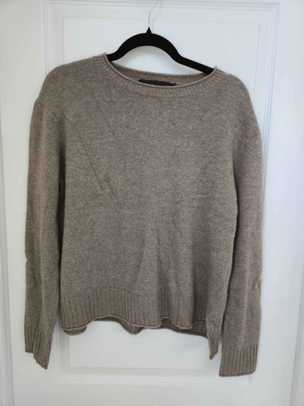 Jenni Kayne Everyday Sweater Taupe Wool Cashmere Blend Size S - Picture 2 of 7